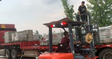 揭阳 黄金麻冰裂纹，地铺石装车