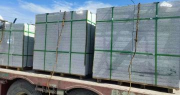 揭阳 芝麻白花岗岩地铺石装车日常