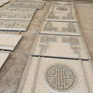 揭阳 白麻花岗岩外墙立面雕刻板