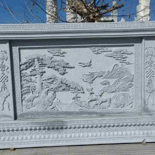 揭阳 芝麻白大型照壁，屏风，影壁