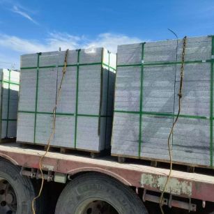 揭阳 芝麻白花岗岩地铺石装车日常