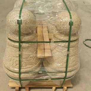 揭阳 黄金麻异形定制雕花——棒棒糖挡车柱