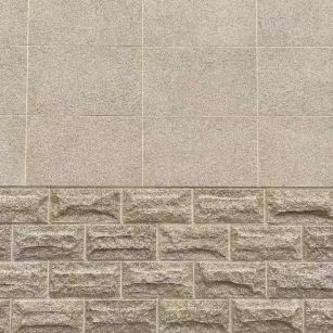 揭阳 黄金麻自然面蘑菇石配荔枝面干挂