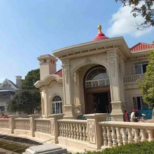 揭阳 黄金麻花岗岩欧式别墅