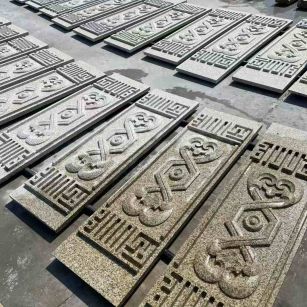 揭阳 黄金麻花岗岩外墙雕刻板