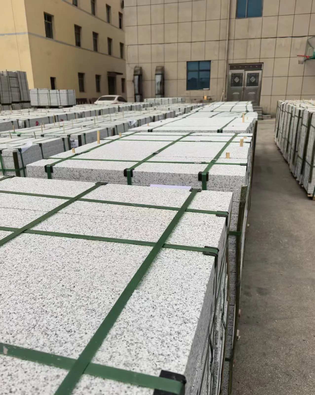 揭阳 白麻花岗岩5.0公分荔枝面地铺石