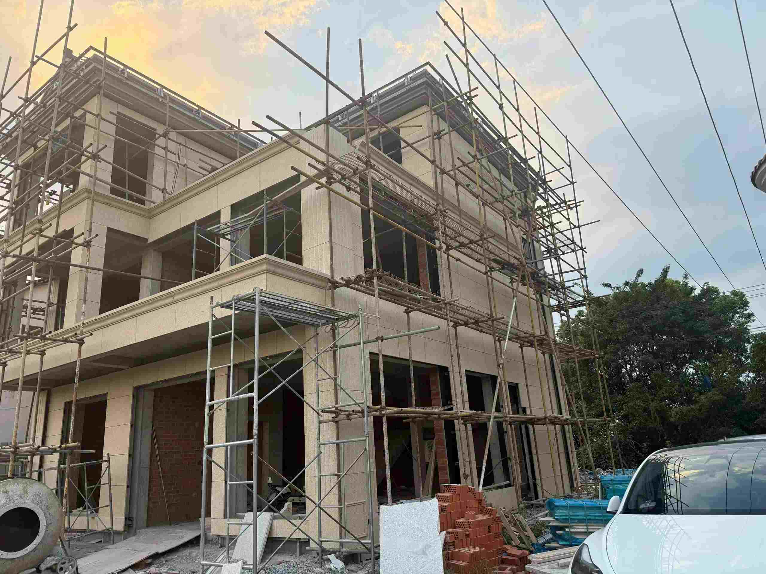 揭阳 黄金麻荔枝面花岗岩外墙干挂