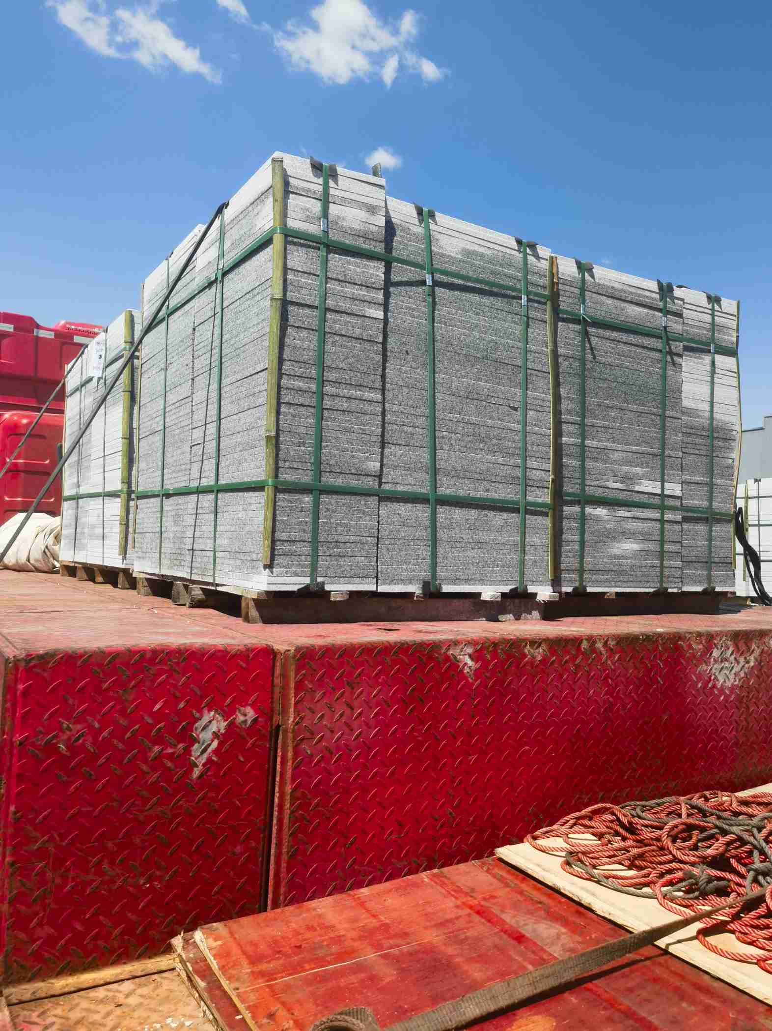 揭阳 芝麻白火烧规格板地铺石300*600/600*600