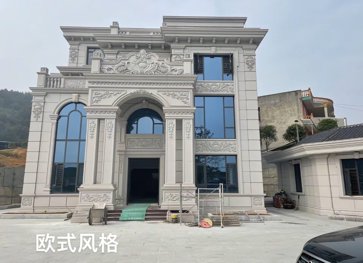 揭阳 白麻花岗岩别墅外墙干挂