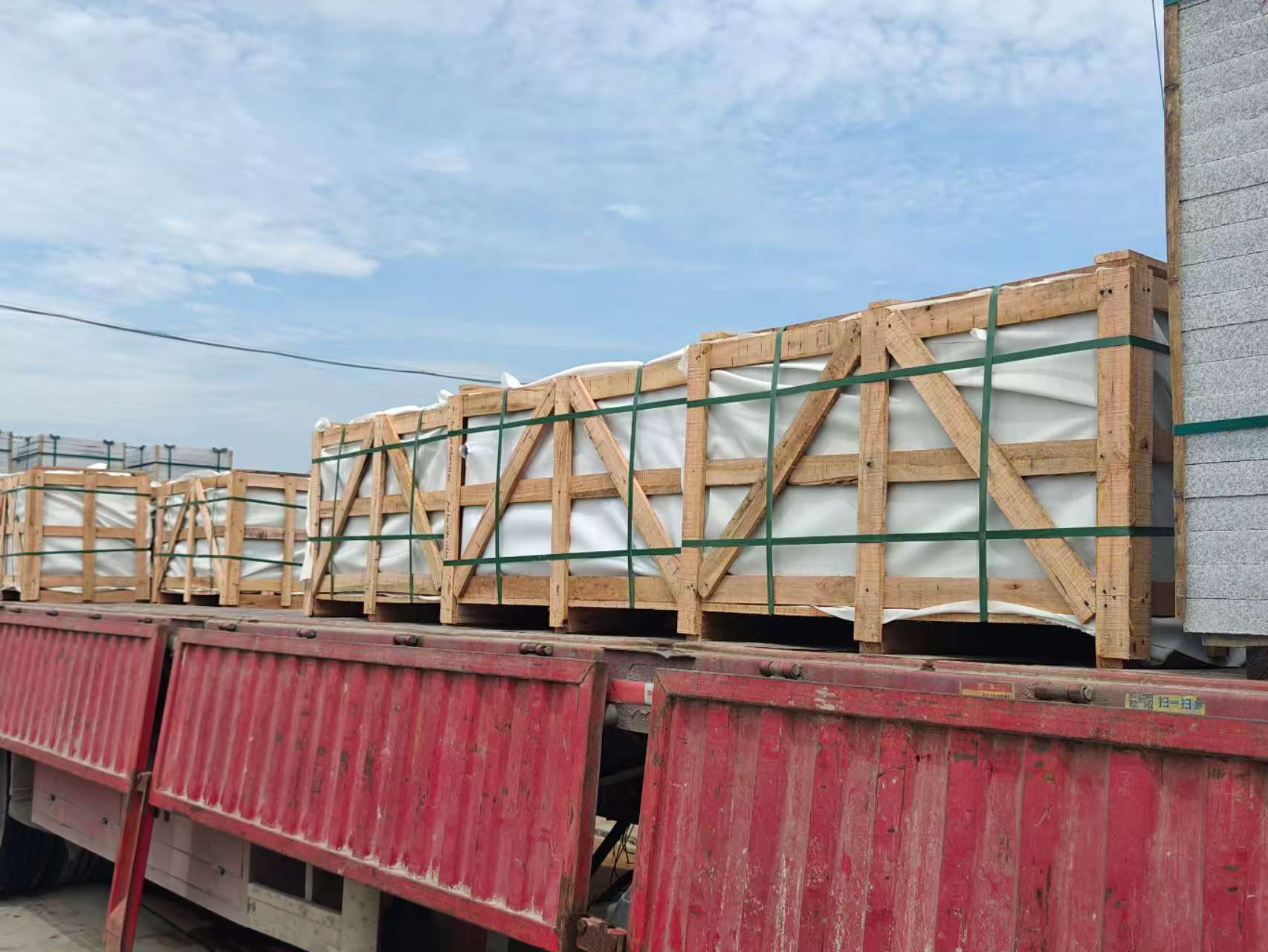 揭阳 芝麻白花岗岩地铺石出口专车-泰国游